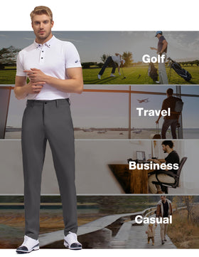 SPECIALMAGIC men's golf pants with durable fabric for year-round wear.