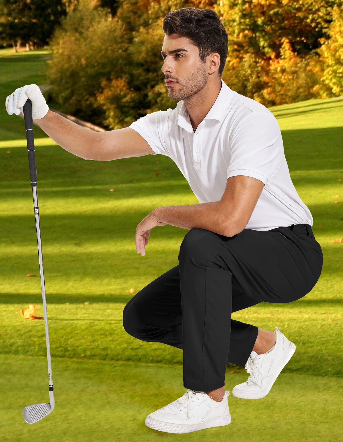 SPECIALMAGIC fabric close-up showing stretch and breathability for all-day comfort.