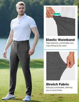 SPECIALMAGIC men's golf pants with zippered pockets keeping valuables secure.