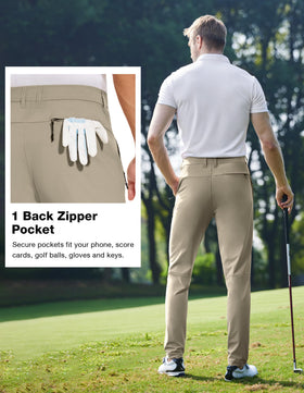 SPECIALMAGIC pants feature three deep zipper pockets for secure essentials.