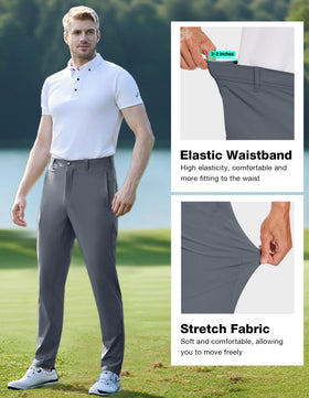 SPECIALMAGIC Work Golf Pants elastic waistband for easy wear