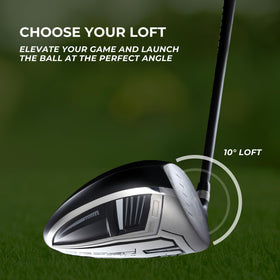 Speed System Golf black 10-degree right-handed driver is tournament-ready and versatile.