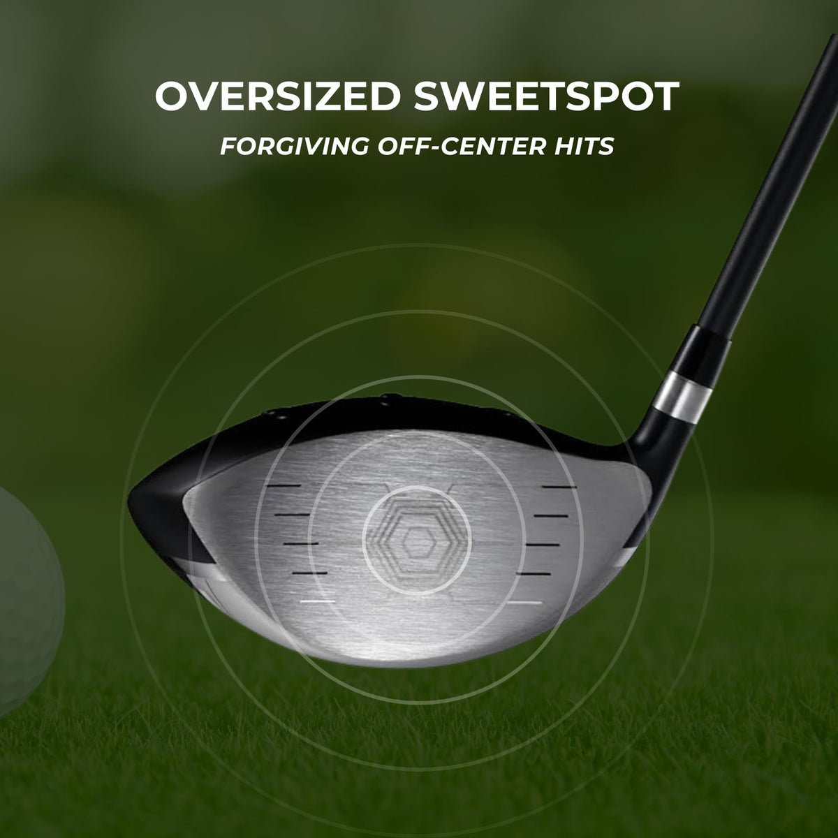 Speed System Golf Titanium Driver aerodynamic profile reduces drag for longer shots