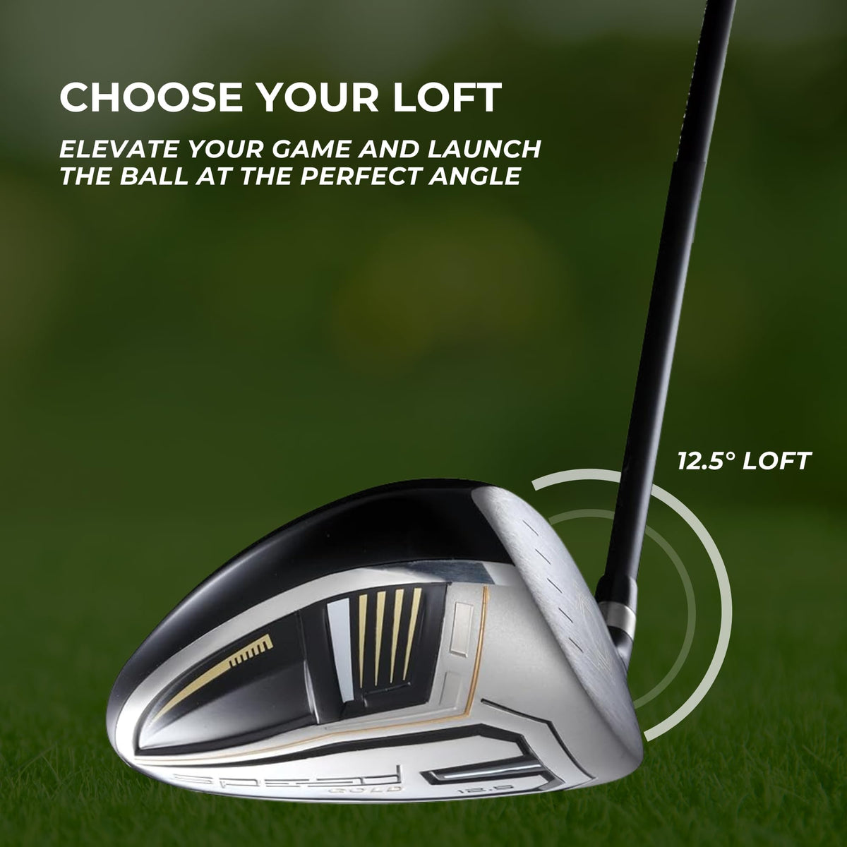 Deluxe see-through headcover protecting the Speed System Golf driver