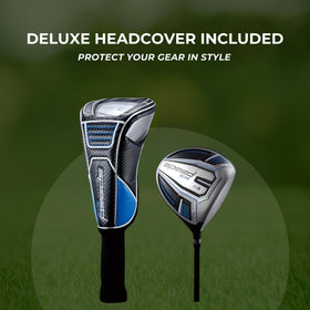 Deluxe see-through headcover from Speed System Golf adds premium protection.