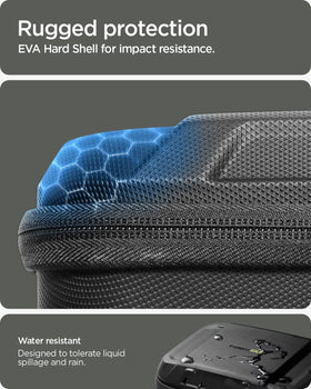 Spigen golf organizer pouch EVA hard-shell protects valuables from bumps.