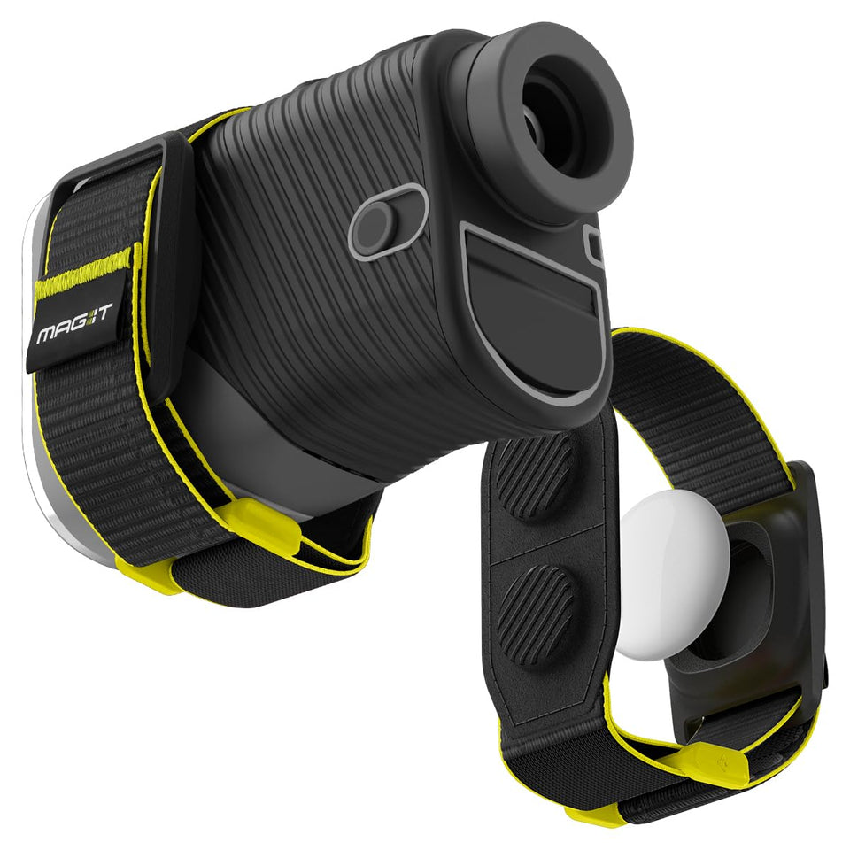 Spigen MAG-iT strap with AirTag slot for easy tracking on the golf bag
