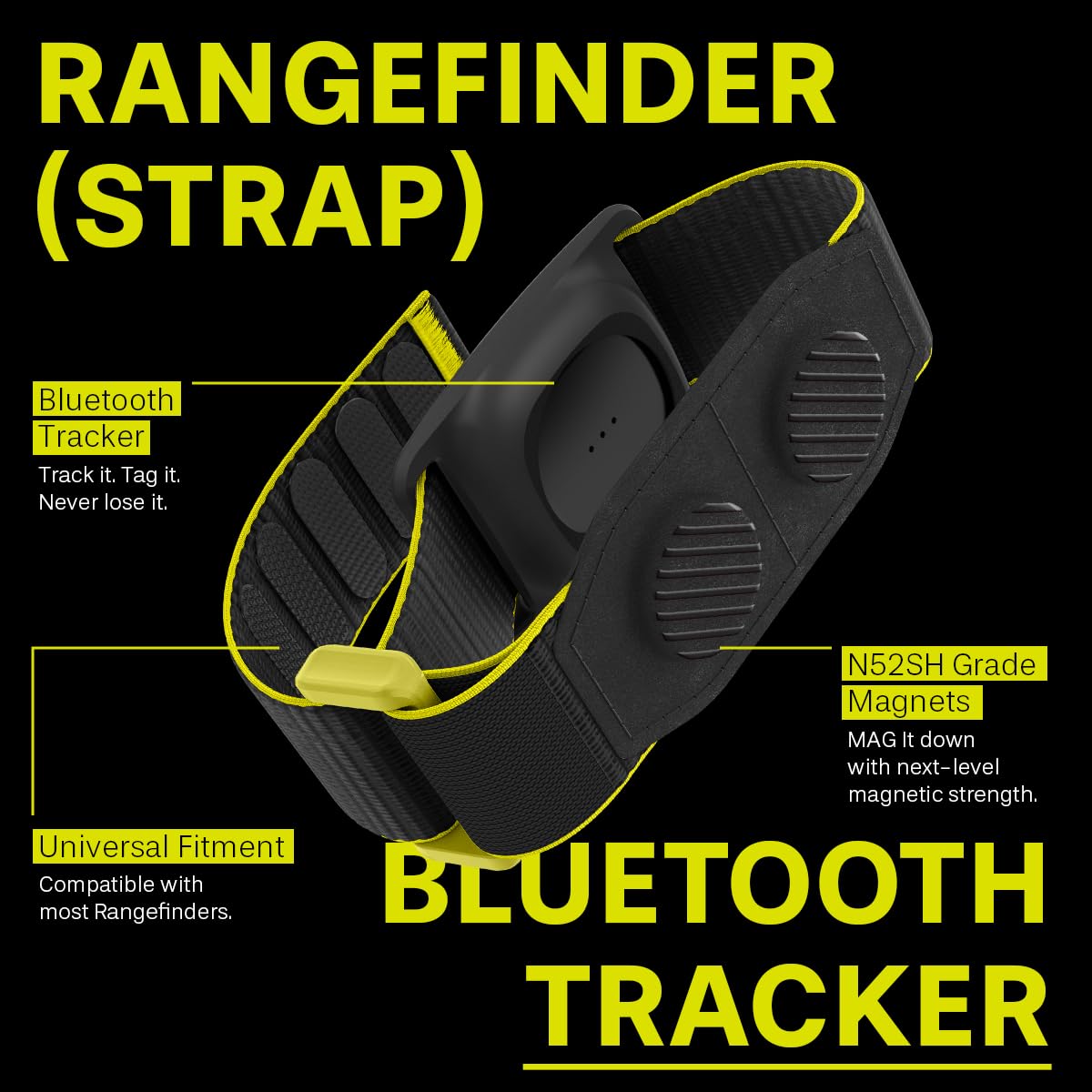 TagMe GPS tracker integrated on the strap for Find My compatibility.