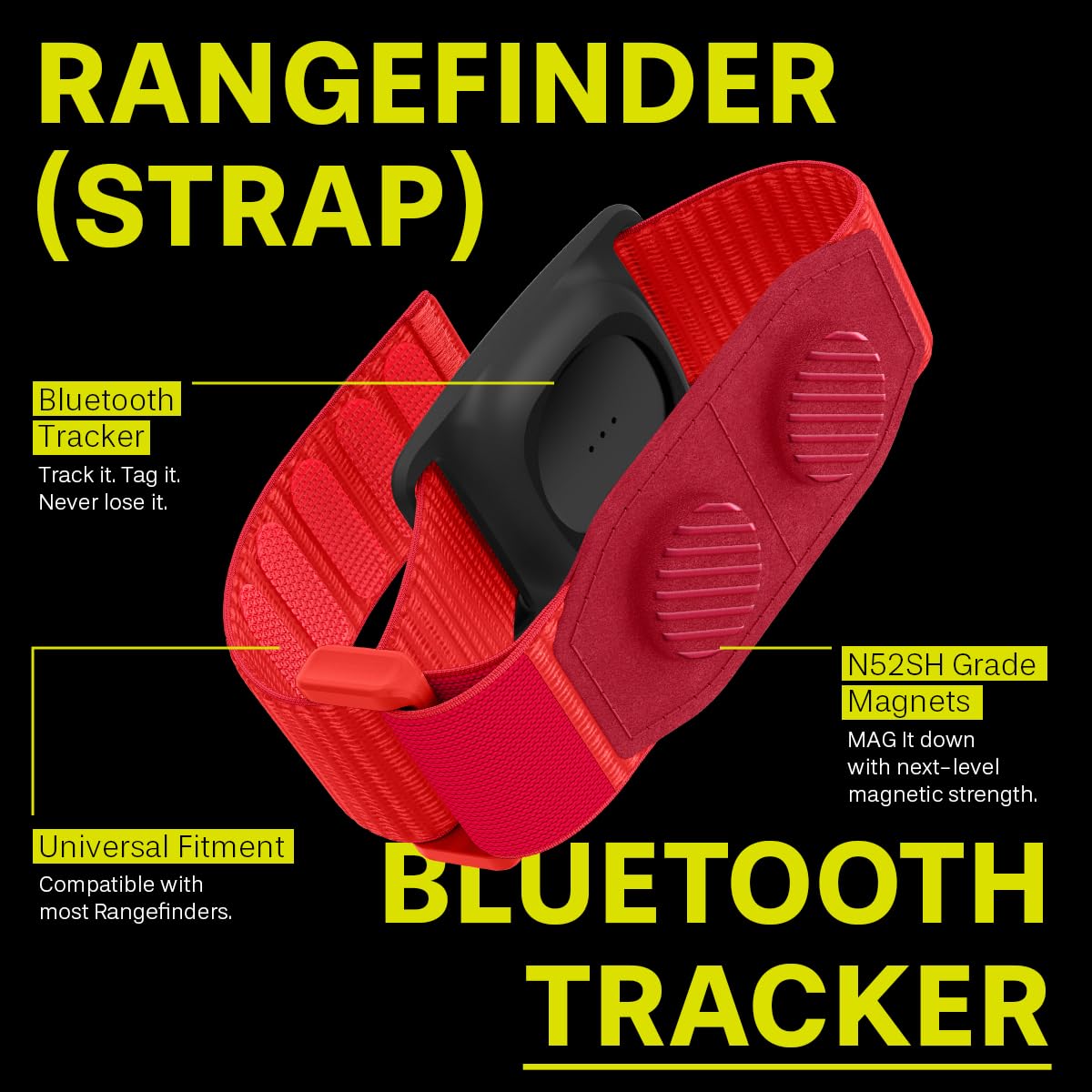 Spigen MAG-iT with TagMe GPS tracker visible on the strap.