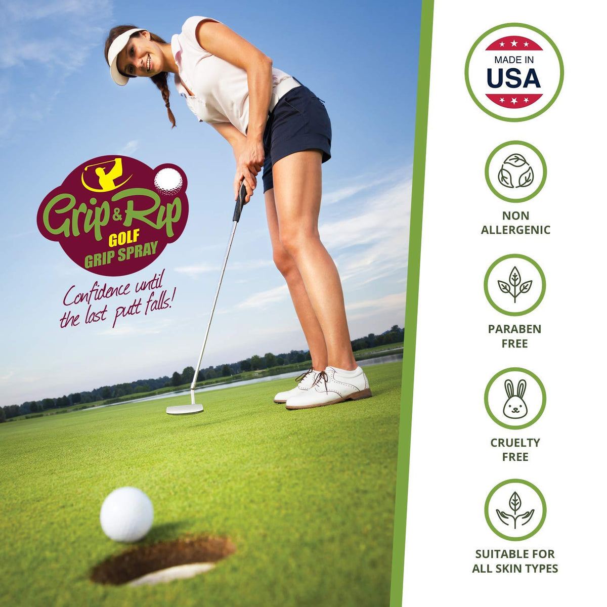 SPIN IT GRIPPING SOLUTION Grip N Rip club grips traction in wet conditions.