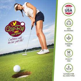 SPIN IT GRIPPING SOLUTION Grip N Rip club grips traction in wet conditions.