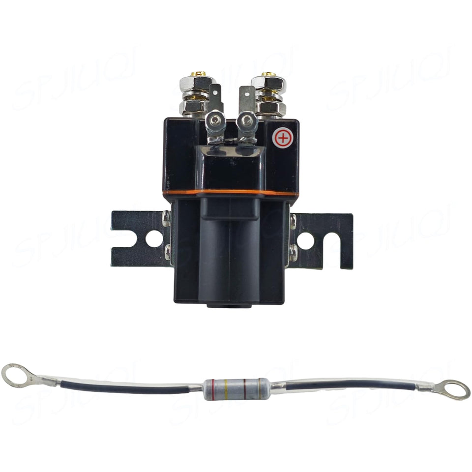 SPJIUQI 1019087-01 solenoid with resistor for Club Car DS, reliable starting control.