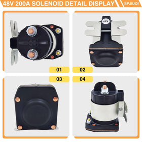 SPJIUQI 48V four-terminal solenoid for G22/G29 Drive 2007+ golf carts