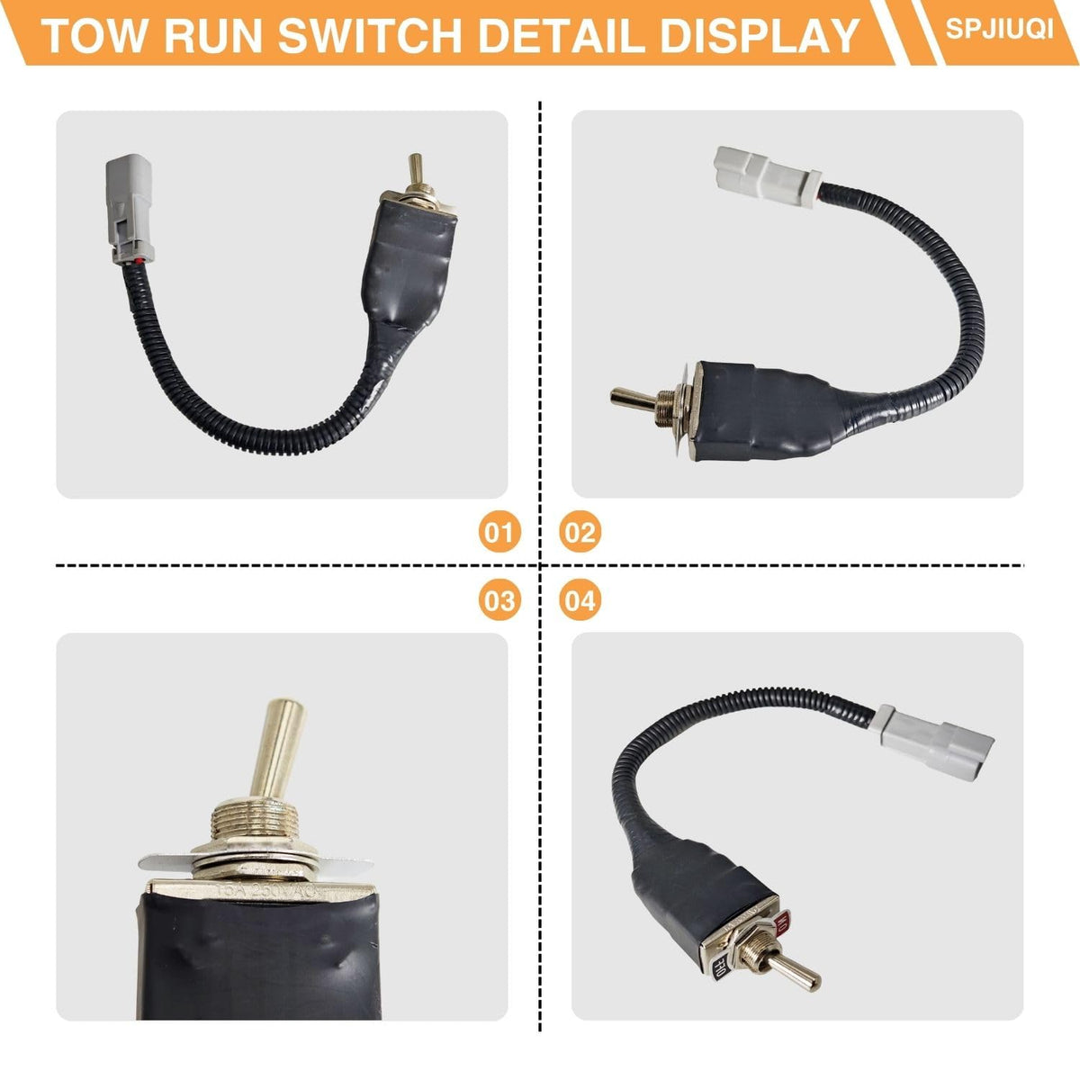 SPJIUQI golf cart in use with SPJIUQI switch for mode toggle