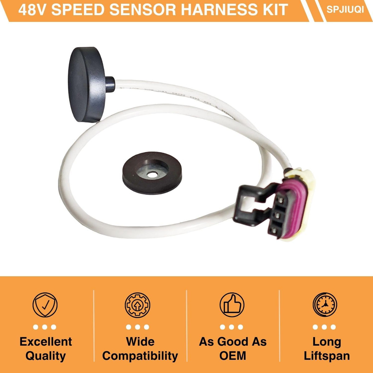 SPJIUQI installation-guide image highlights an easy harness swap