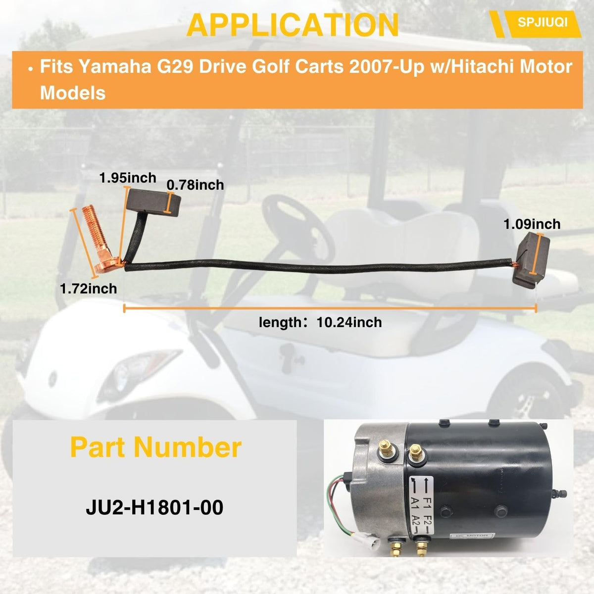 SPJIUQI JU2-H1801-00 Yamaha G29 drive cart brushes, reliable performance on the course