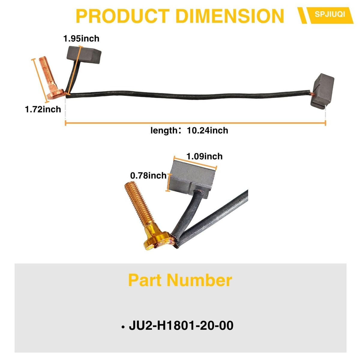 SPJIUQI JU2-H1801-20-00 kit contents for easy replacement.