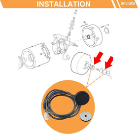 SPJIUQI package includes harness and magnet for quick installation