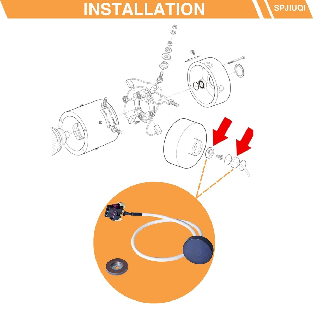 SPJIUQI packaged-speed-sensor-magnet confirms parts included in the kit
