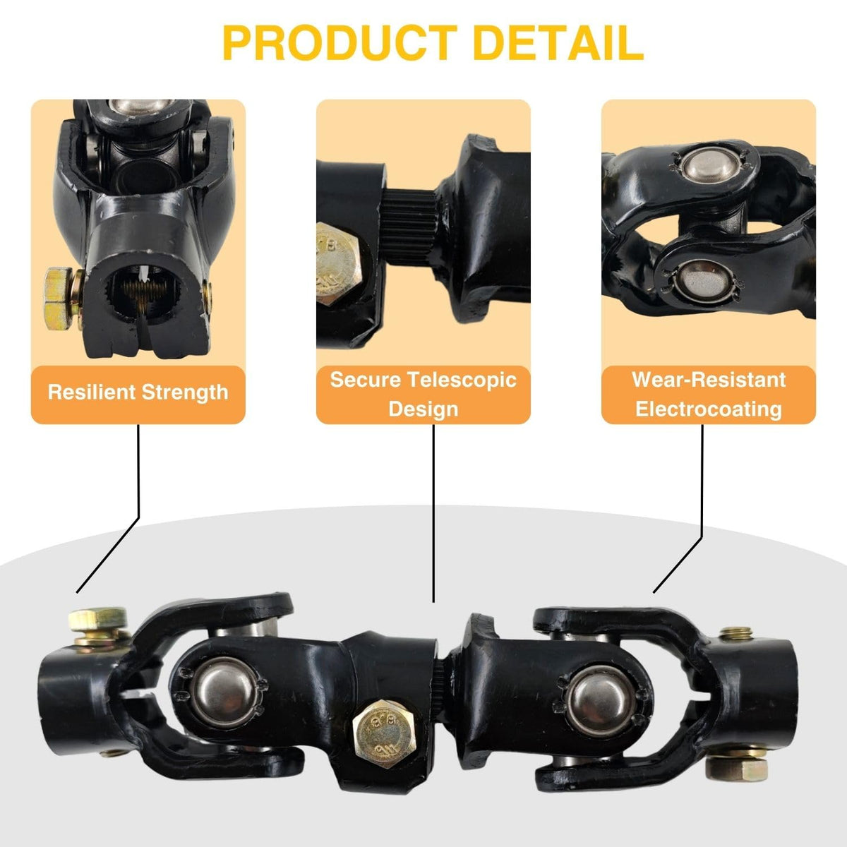 SPJIUQI durable steering joint closeup highlighting wear resistance.