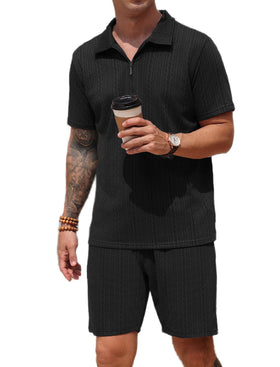 SPKPKEY men's 2-piece set front view for everyday comfort.