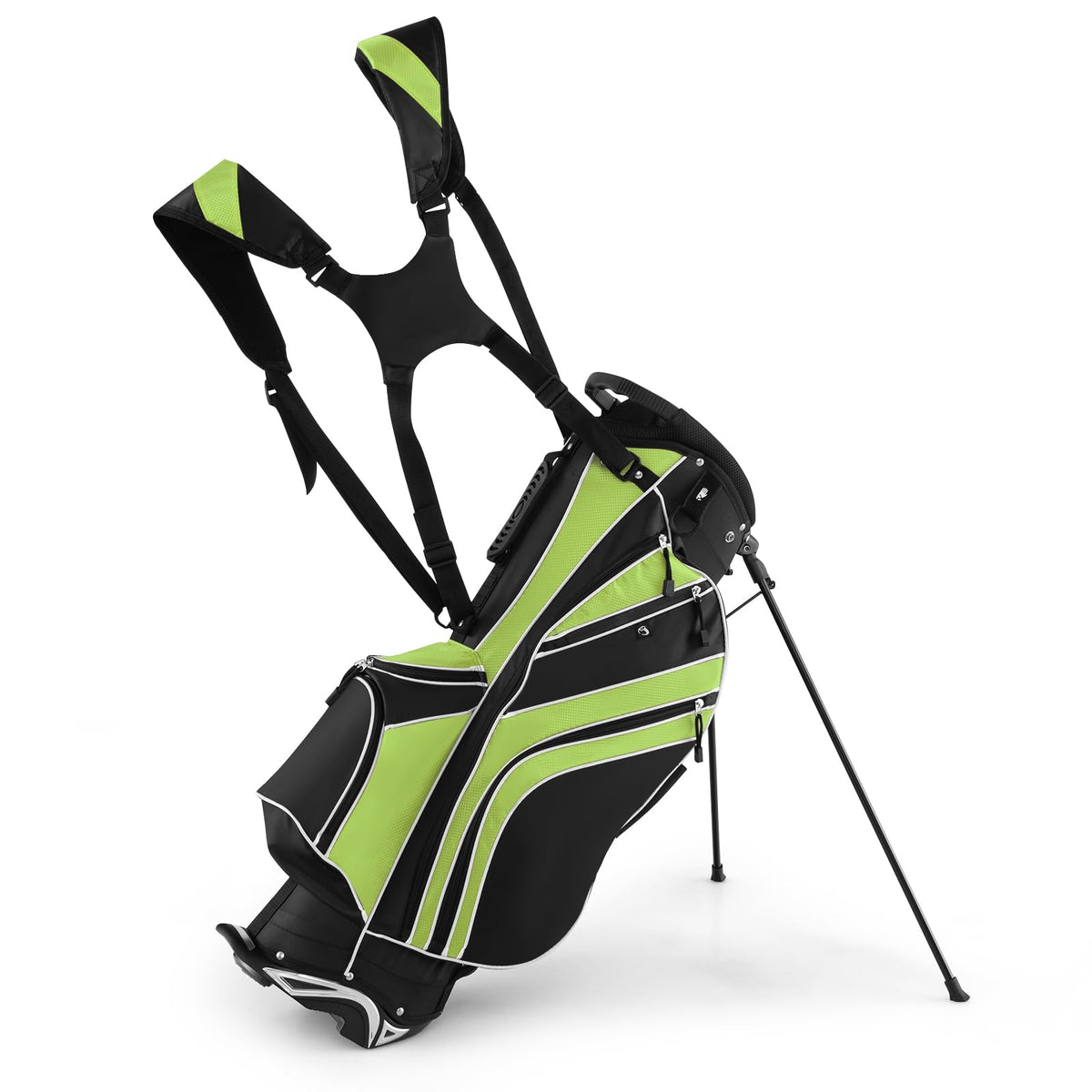 SPORFIT golf stand bag with 6 way dividers to protect clubs on course