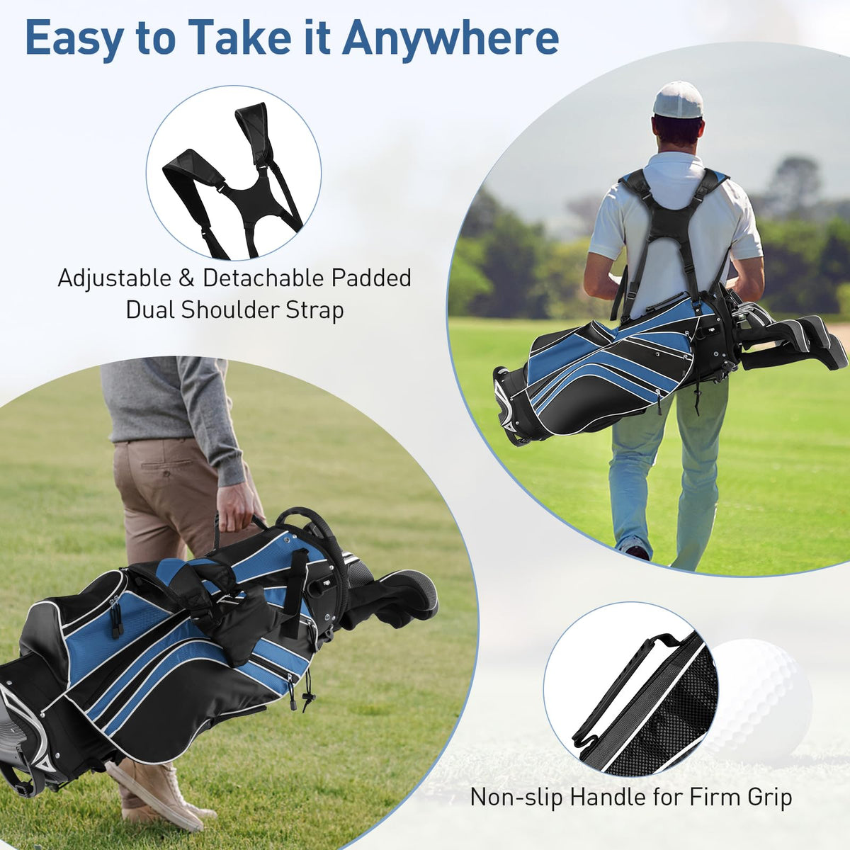 SPORFIT bag has adjustable ergonomic straps for comfortable all-day wear