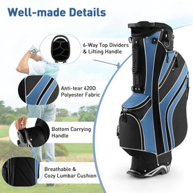 SPORFIT stand bag features lift-assist handles for effortless loading