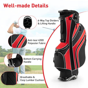 SPORFIT bag features lift assist handles for easier loading from cart or car.