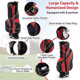 SPORFIT stand bag is lightweight at 5.5 lbs, easing transport between tees.
