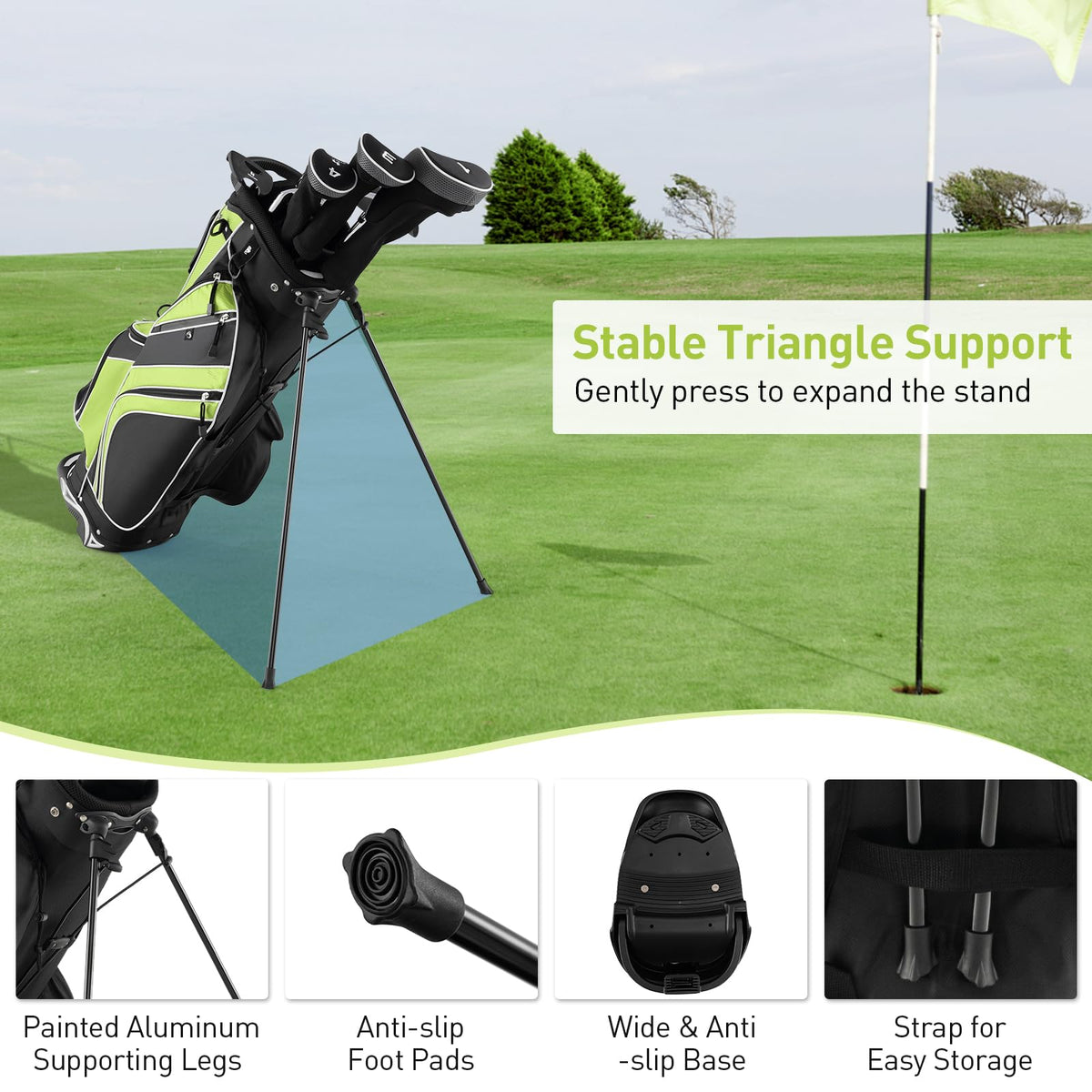 Protective rain hood shields SPORFIT clubs from dust and moisture