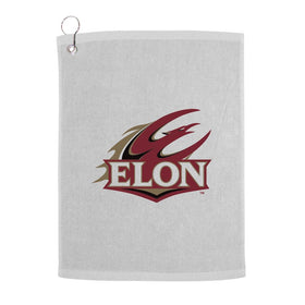 Sport Your Gear Elon Phoenix golf towel shows the logo on the face, durable for repeated rounds.