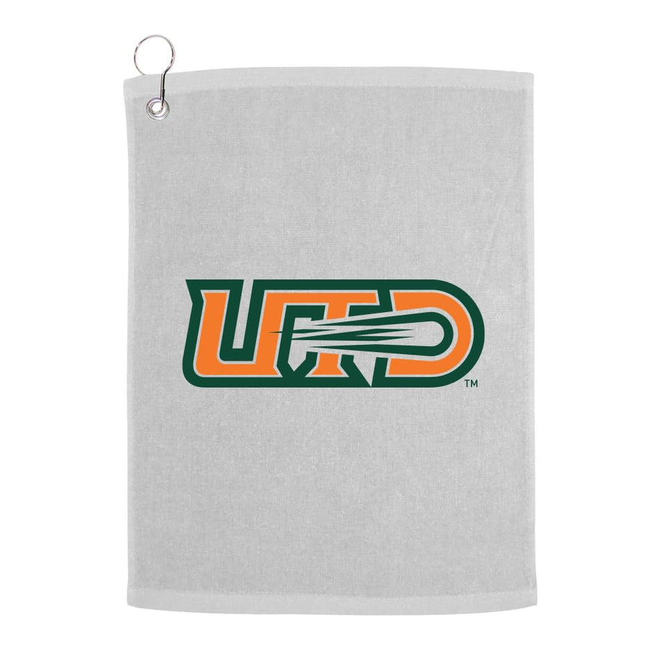 Sport Your Gear UT Dallas Comets towel face with a sharp logo for clean clubs.
