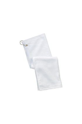 Sport Your Gear towel with heavy-duty grommet stays secure on your bag.