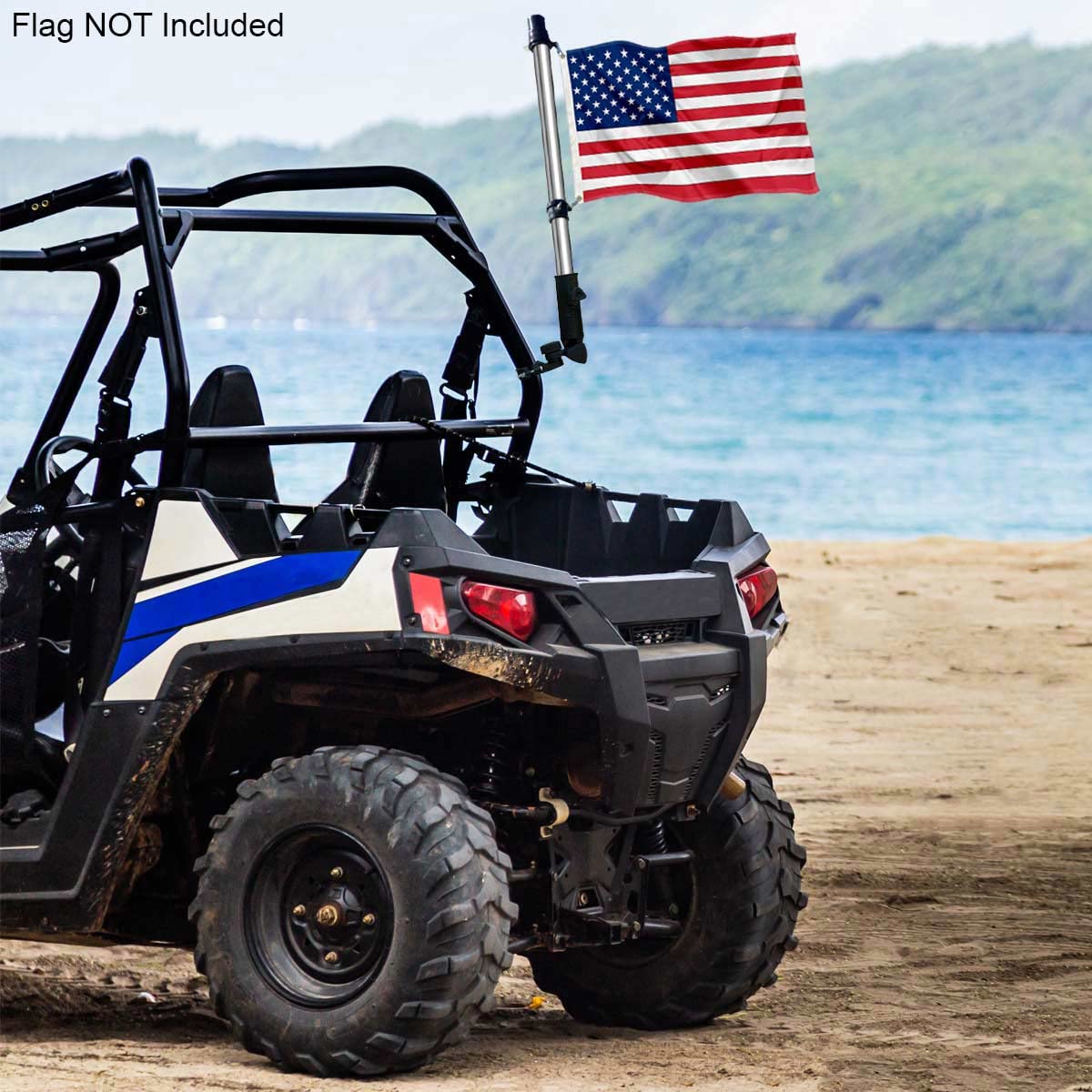 Sports Flags rotating clips secure flags during travel