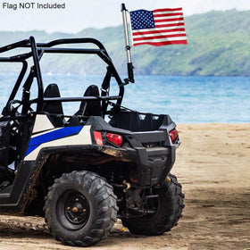 Sports Flags rotating clips secure flags during travel