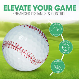 Sporty Body BaseGolf ball with Surlyn cover for lasting on-course durability.