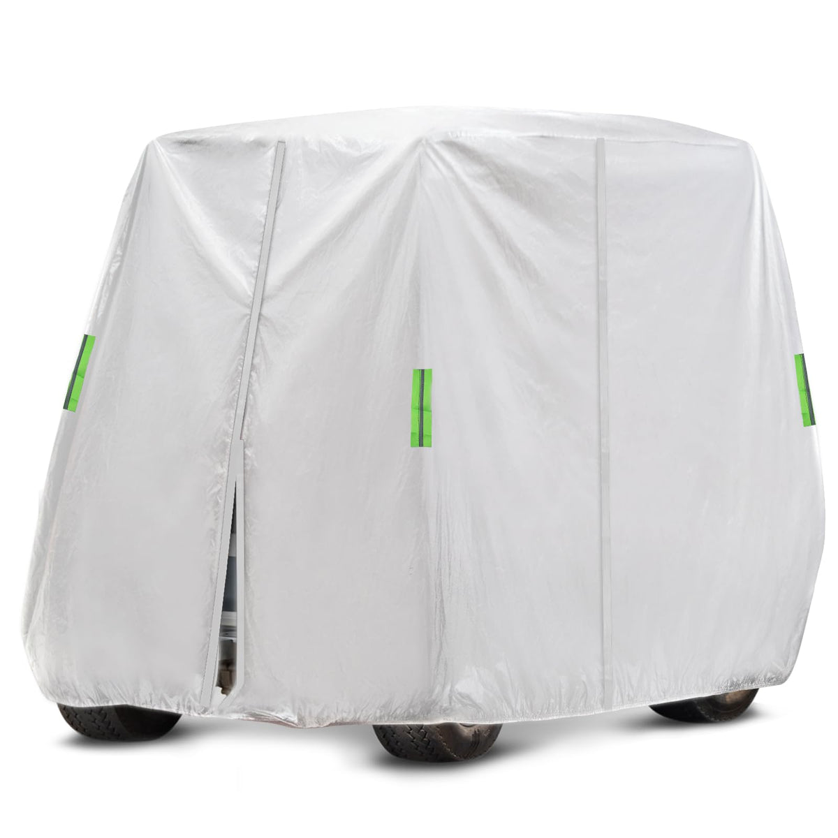 SPORTYOUTH 2-passenger golf cart cover front view protects from sun and dust