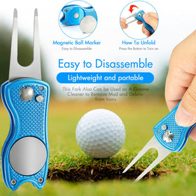 Sprookber ball marker stencil set with colored pens for precise alignment