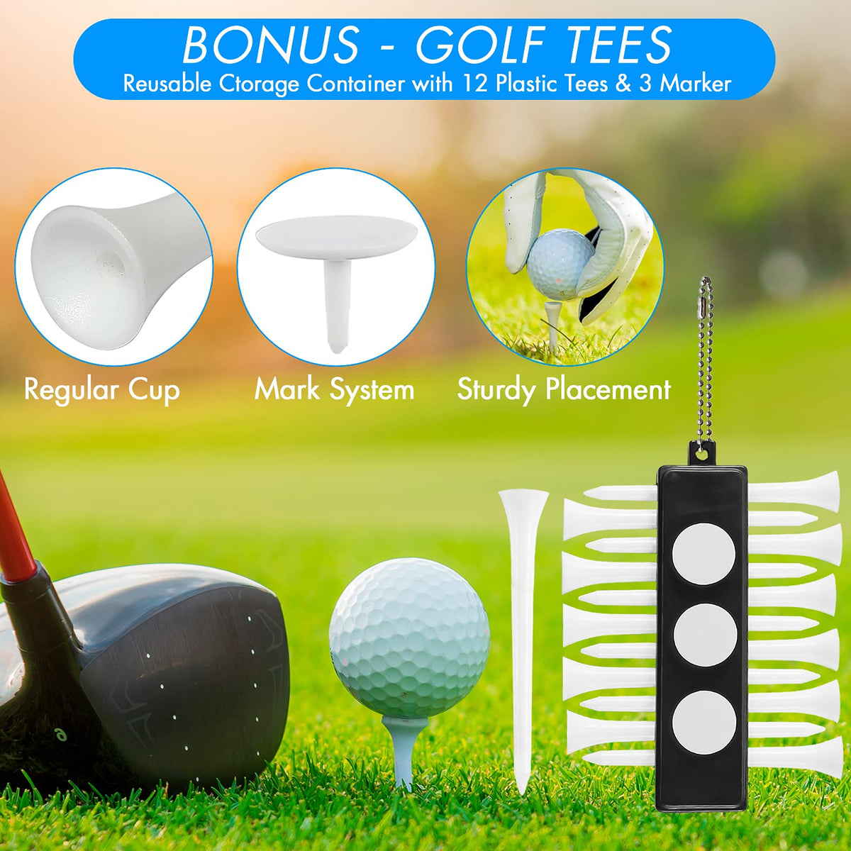 Sprookber all-in-one golf kit layout showcasing complete cleaning system