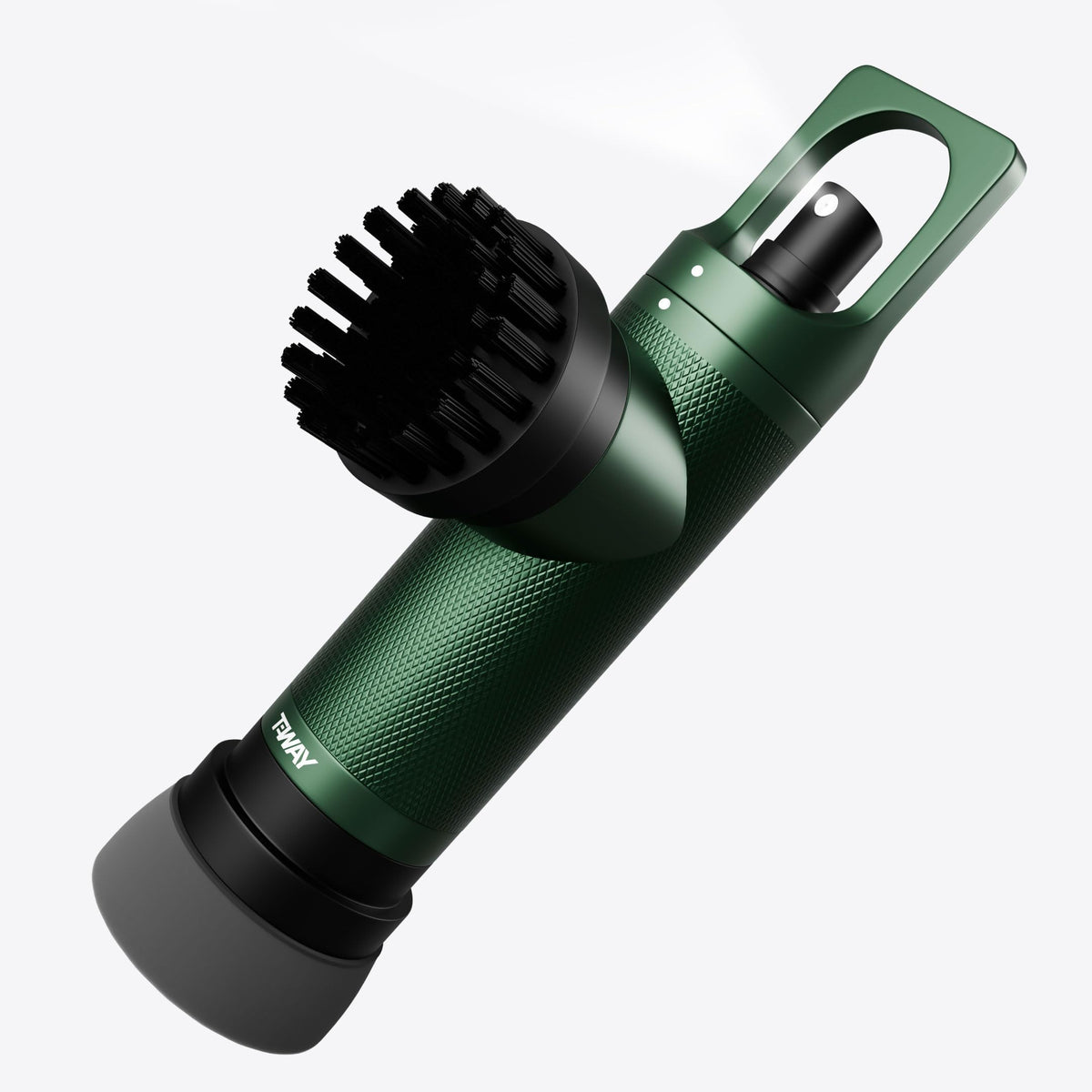 Sprush golf-club-brush-bottle: built-in spray pre-wets clubs for quick cleaning