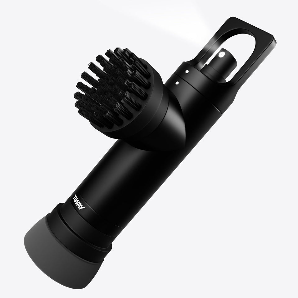 Sprush golf club brush cleaner in matte black for quick all-in-one cleanup