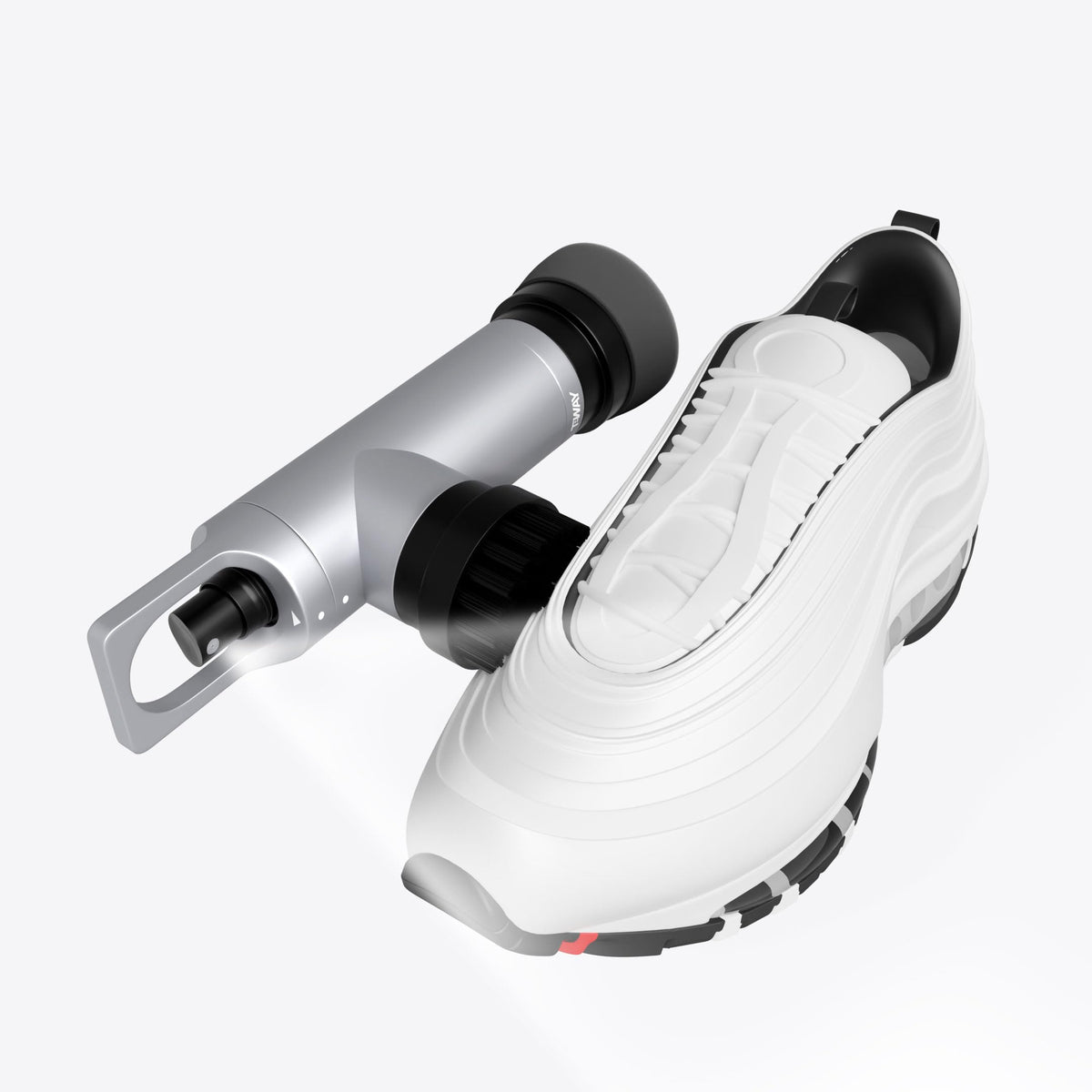 Sprush shoe cleaning cap handles muddy shoes after rounds