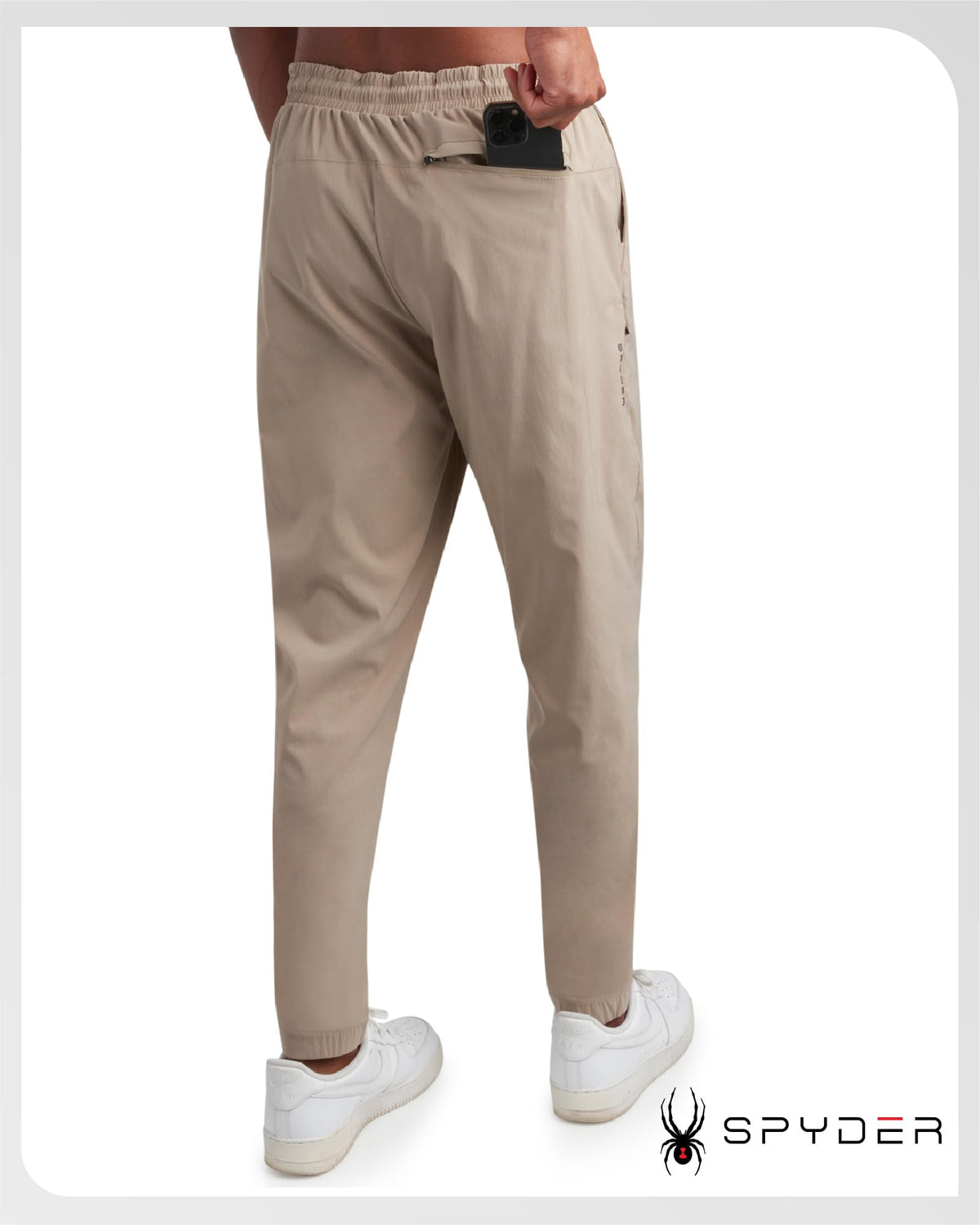 Spyder Mens Work Pants featuring cuffed ankles for a tapered, professional look and mobility.