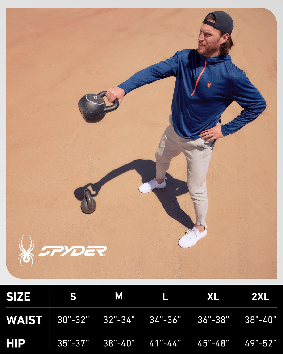 Spyder men's work pants are wrinkle-resistant and easy to care for.