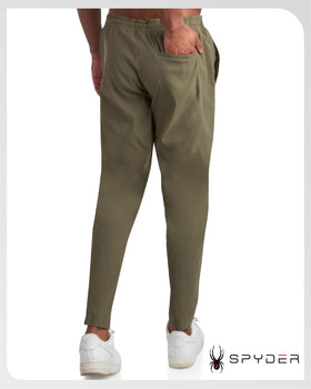 Spyder men's work pants showing moisture-wicking performance for warm days.
