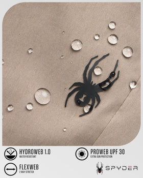 Spyder Mens Work Pants highlight Thermoweb 1.0 for cooler comfort in mild weather.