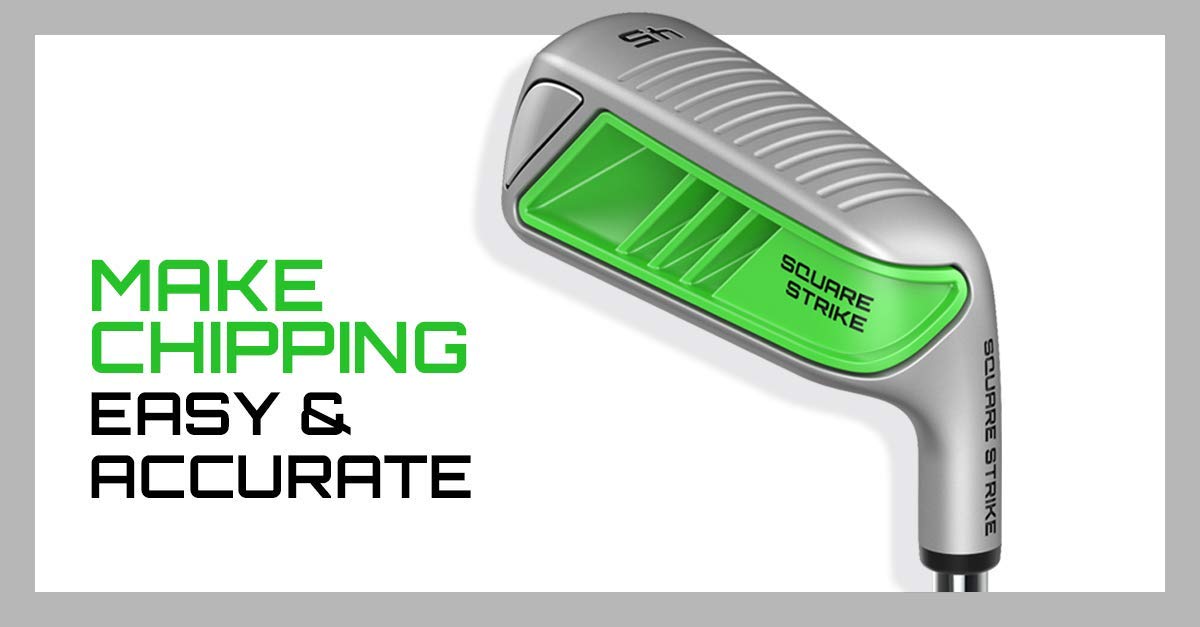Square Strike 330-gram head provides stability through contact.