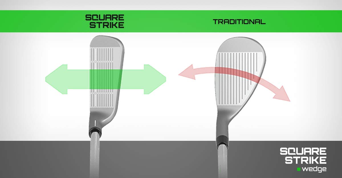 Square Strike Wedge engineered by Hot List designer for consistent feel.