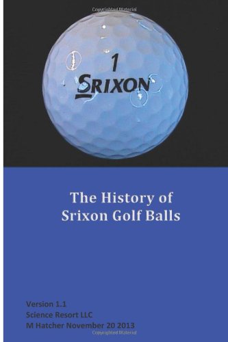 Srixon history book cover showing golf ball evolution; ideal for collectors and enthusiasts